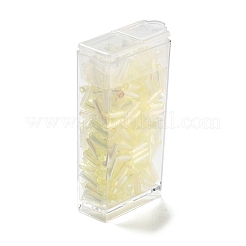 10G Ceylon Glass Twist Bugle Beads&nbsp;LS-SEED-L012-01B