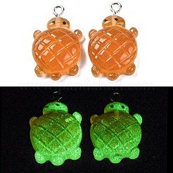 Gradient Color & Luminous Opaque Resin Pendants&nbsp;LS-RESI-S011-01C