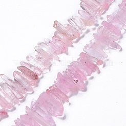 Natural Crackle Quartz Crystal Dyed Beads Strands&nbsp;G-I345-05B