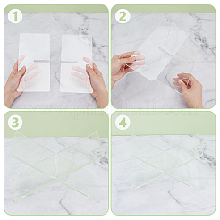 2Pcs 2 Styles Acrylic Book Holder&nbsp;AJEW-GO0004-65