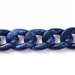 Acrylic Curb Chains&nbsp;AJEW-JB00505-03