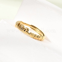 304 Stainless Steel Cuff Open Rings&nbsp;SA-CBAD22F-01G-A
