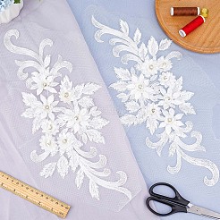 Flower Blossom Sequin Appliques&nbsp;DIY-WH0407-02