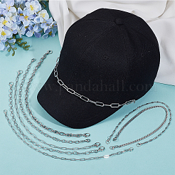 8Pcs 8 Styles 304 Stainless Steel Baseball Cap Chain&nbsp;HJEW-SC0002-49