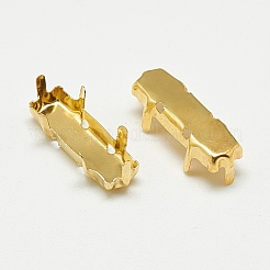 201 Stainless Steel Sew on Prong Settings&nbsp;STAS-T032-09G-5x15mm