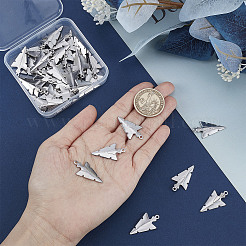 50Pcs 201 Stainless Steel Pointed Pendants&nbsp;STAS-SC0004-66