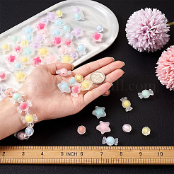 120Pcs 3 Style Transparent Acrylic Beads&nbsp;TACR-BT0001-03