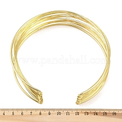 30MM 304 Stainless Steel Open Multi-Strand Choker Necklaces for Women&nbsp;NJEW-K297-02G
