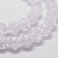 Natural Crackle Quartz Beads Strands&nbsp;G-D840-01-10mm