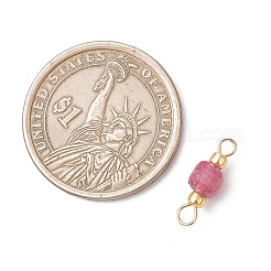 Natural Mixed Stone Faceted Cube Connector Charms&nbsp;PALLOY-JF05037