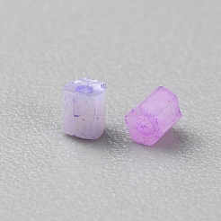 Opaque Colours Glass Hexagon Bugle Beads&nbsp;GLAA-TAC0005-008A