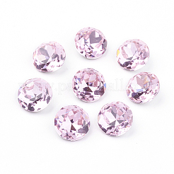 Pointed Back & Back Plated Glass Rhinestone Cabochons&nbsp;RGLA-J012-10mm-223
