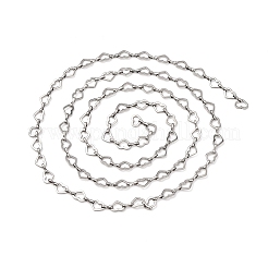 304 Stainless Steel Heart Link Chains&nbsp;CHS-S012-18P