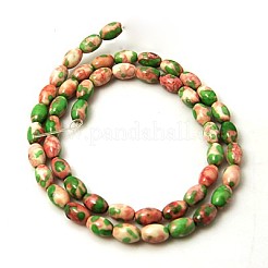 Synthetic Ocean White Jade Beads Strands&nbsp;G-C214-8x5mm-M