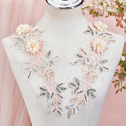 Polyester Embroidery Sew on Appliques&nbsp;DIY-WH20010-38A-02