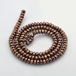 Electroplate Non-magnetic Synthetic Hematite Beads Strands&nbsp;G-J208D-04
