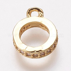 Brass Cubic Zirconia Tube Bails&nbsp;KK-P134-64