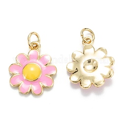Brass Enamel Pendants&nbsp;KK-M220-04G