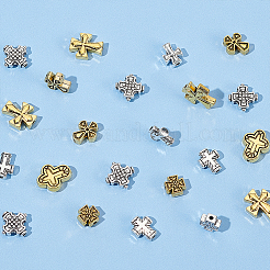 120Pcs 8 Styles Tibetan Style Alloy Beads&nbsp;FIND-HY0003-60