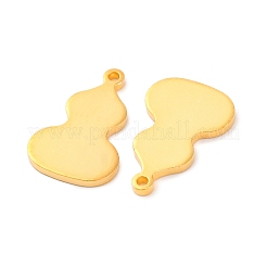 925 Sterling Silver Blank Gourd Charms&nbsp;STER-F057-06G