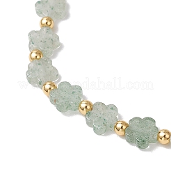Natural Green Strawberry Quartz Beads Stretch Bracelets for Women&nbsp;BJEW-JB11768-07
