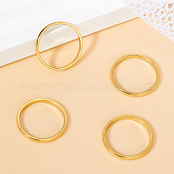 10Pcs Polished Plain Dome Finger Ring for Girl Women&nbsp;RJEW-LP0001-11