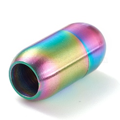 Ion Plating(IP) 304 Stainless Steel Magnetic Clasps with Glue-in Ends&nbsp;STAS-G239-13C