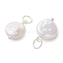 Natural Baroque Keshi Pearl Pendants&nbsp;PALLOY-JF05195