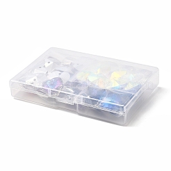 40Pcs 4 Colors Romantic Valentines Ideas Glass Charms&nbsp;RGLA-SZ0001-01