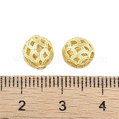 Brass Hollow Beads&nbsp;KK-A226-07B-G
