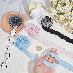 6 Rolls 6 Colors Polyester Ribbon&nbsp;OCOR-CY0003-52