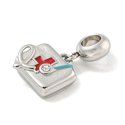 304 Stainless Steel European Dangle Charms&nbsp;STAS-U005-40P