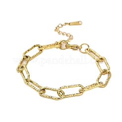304 Stainless Steel Paperclip Chain Bracelets for Women&nbsp;LS-BJEW-Q040-02G