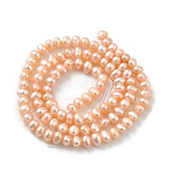 Natural Cultured Freshwater Pearl Beads Strands&nbsp;PEAR-F004-03-02