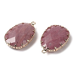 Natural Rhodonite Faceted Pendants&nbsp;G-Q169-01G-01