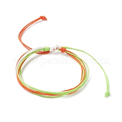 Waxed Polyester Multi-strand Bracelet&nbsp;BJEW-B065-04