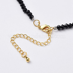 Glass Beads Pendants Necklaces&nbsp;NJEW-JN02562