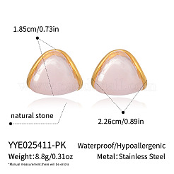 Triangle 304 Stainless Steel Stud Earrings&nbsp;ZY3218-2