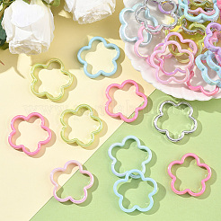 40Pcs UV Plating Acrylic Beads Frame&nbsp;MACR-SP0001-91