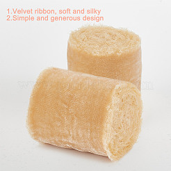 5 Yards Polyester Frayed Ribbon&nbsp;OCOR-WH0082-226B-04