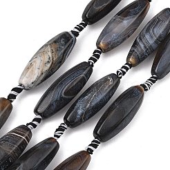 Natural Fire Crackle Agate Beads Strands&nbsp;GG-T001-01B