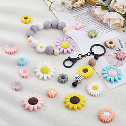 25Pcs 25 Styles Food Grade Eco-Friendly Silicone Focal Beads&nbsp;SIL-DC0001-74