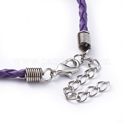 Trendy Braided Imitation Leather Bracelet Making&nbsp;X-BJEW-S076-M