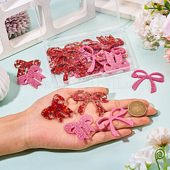 24Pcs 4 Colors Acrylic Wine Glass Charms&nbsp;AJEW-TA0002-87
