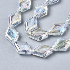 Electroplate Glass Beads Strands&nbsp;EGLA-N008-009-A01