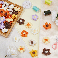 48Pcs 8 Colors Hand-woven Cotton Ornament Accessories&nbsp;DIY-CY0002-57B