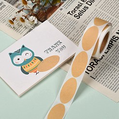Self-Adhesive Kraft Paper Gift Tag Stickers&nbsp;X-DIY-G021-10