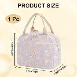 Flower Printed Cotton Foil Lunch Bags&nbsp;AJEW-WH20001-92
