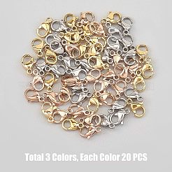 PVD Vacuum Plating 304 Stainless Steel Lobster Claw Clasps&nbsp;STAS-UN0006-26