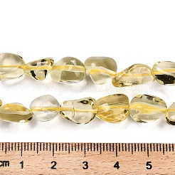 Natural Lemon Quartz(Heated) Beads Strands&nbsp;G-P568-C01-01